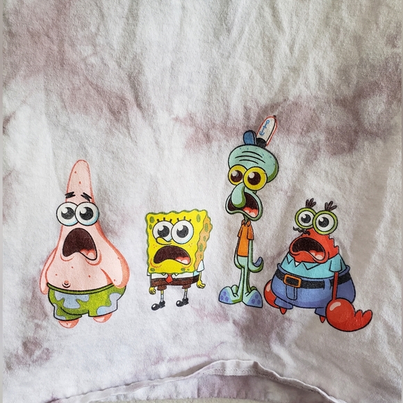 Spongebob Tie Dye XL Tee "Weird. Don't Care" - Picture 3 of 5